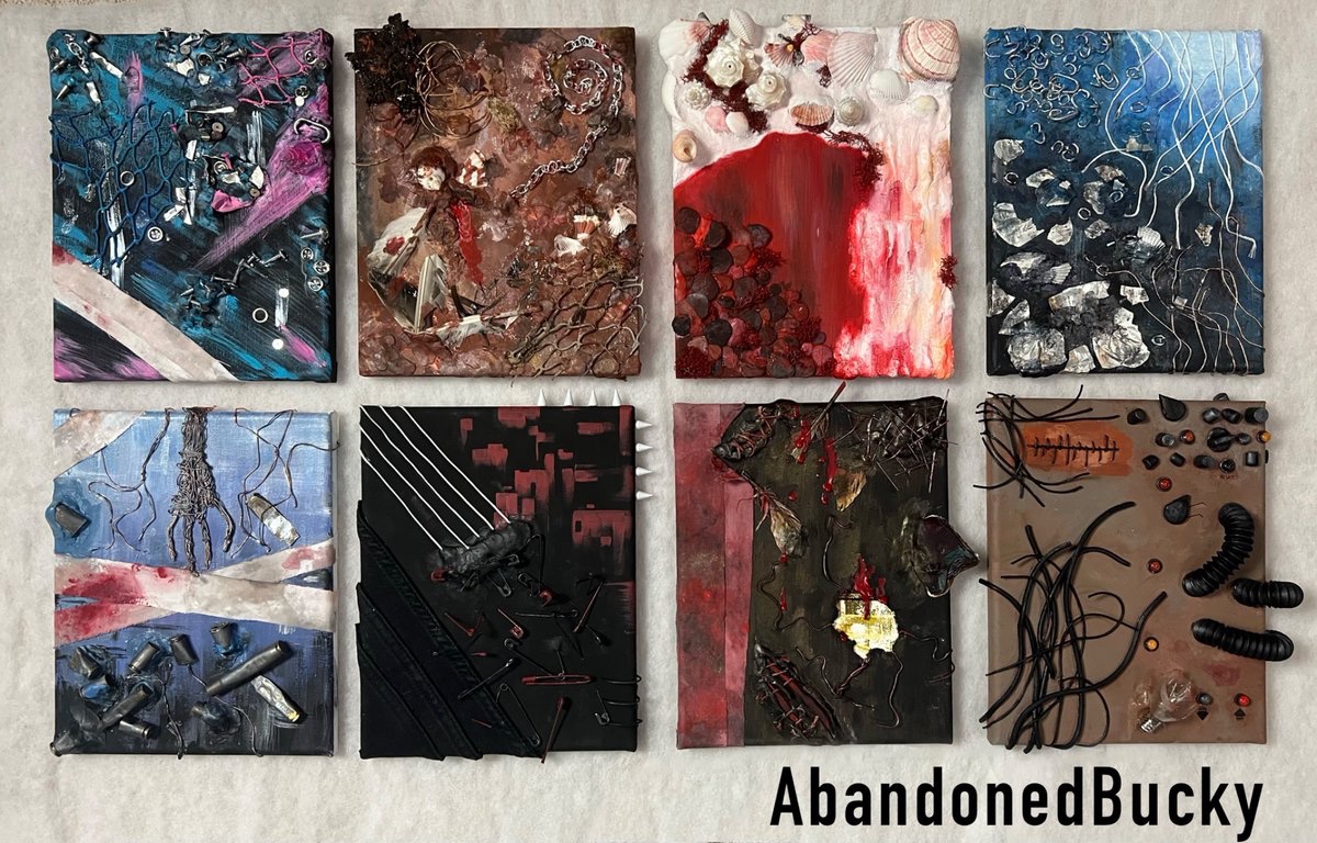 AbandonedBucky's tweet photo. Nine Inch Nails albums (Abstract) https://t.co/bCIJYmeurJ