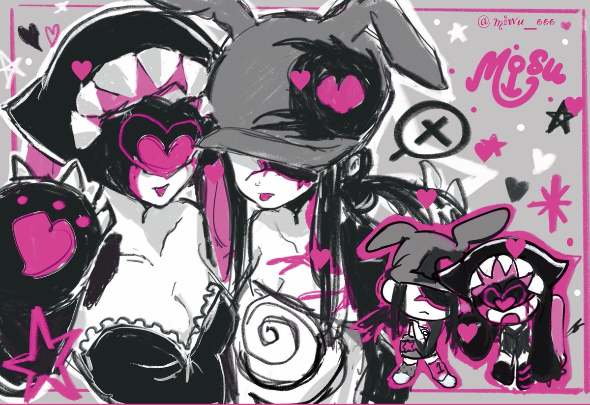 mi_wuuu's tweet photo. 🐰🩷🖤 #mizisua https://t.co/JaFm3um9Kj