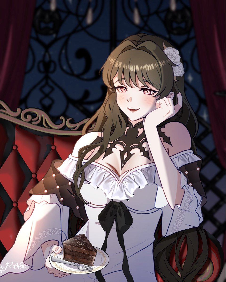 cosmic_selena's tweet photo. { Belle Thorn }
Mama Belle as she gazes at her babies (grim, the yuus and the first years)// A mamãe Belle de olho nos filhos dela (O grim, os yuus e o pessoal do primeiro ano)

#twstoc 
🎨 suchiie51 on vgen https://t.co/S0MDEZV9wU