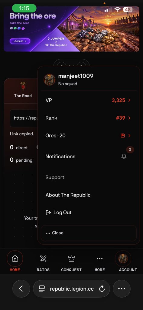 _darketh's tweet photo. So If I talk about My first steps in The Republic in @legiondotcc were pretty straightforward.

 Community helped me understand how the platform works.

So Basically I started by signing in and exploring the available guides instead of trying to figure everything out at once.

Then I checked the available activities and opened one to see how participation works.

My simple flow was:

→ Sign in
→ Go through the guides
→ Explore available activities
→ Open an activity and follow its requirements
→ Submit the required proof

So If you are new my recommendation-

I had recommend starting with the available guides.

Then after that checking the Activities/Quests section for your next action.

That’s how I started exploring The Republic.

Join this squad:—https://t.co/vJIdoK1ji3