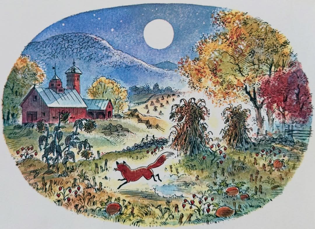 marysia_cc's tweet photo. The Fox Went Out on a Chilly Night  
by Peter Spier
goodnight, friends https://t.co/ggPEjPeTi2