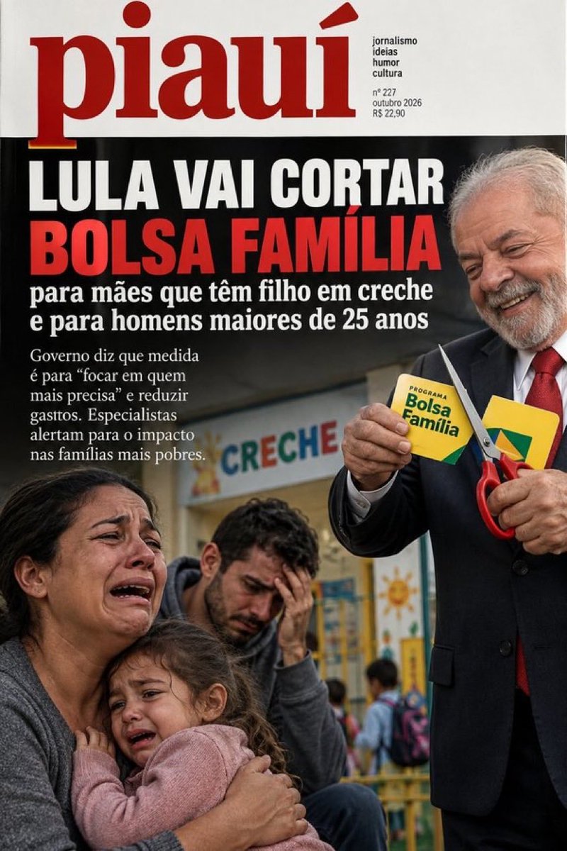 Brasilista7's tweet photo. 😎 Dá série...Está liberado por Flávio Dino...várias fotos passaram a circular na internet. 
Lula vai acabar com o bolsa família!!! https://t.co/Edu5VlKbwG