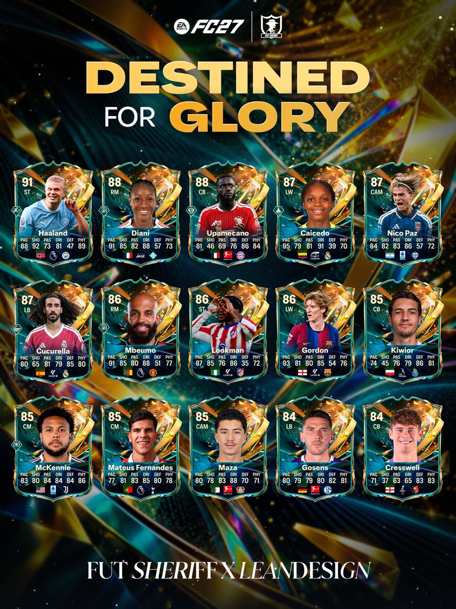Mordu2FUT's tweet photo. ‼️ Les joueurs qui composeront la Team 2 des Destined for Glory ! https://t.co/aRM3Mf0VGq