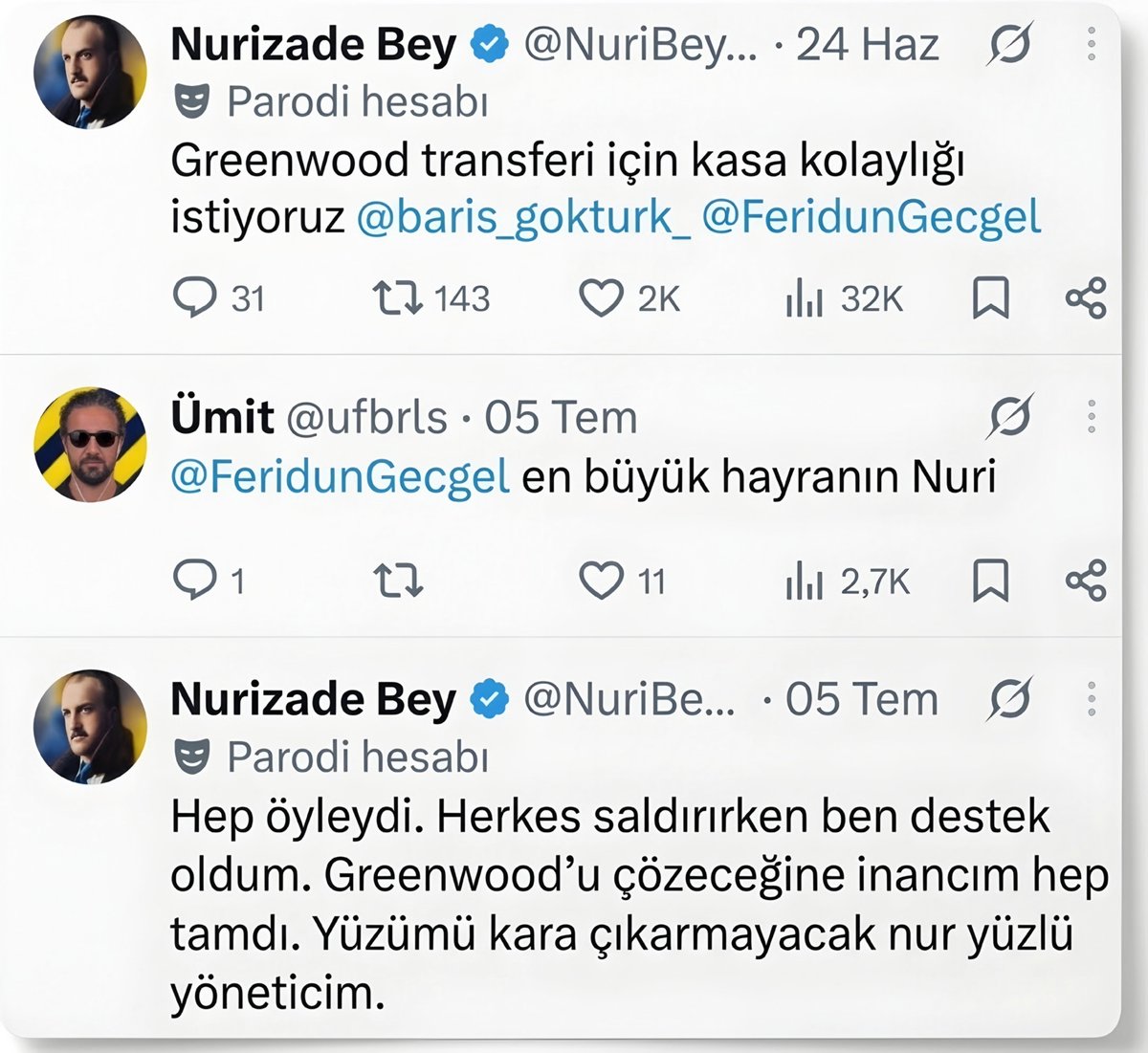 _vlknylmz's tweet photo. Nurizade burada Feridun Geçgel'in en büyük hayranı olduğunu itiraf etmiş.

Ayrıca nur yüzlüm diye de vurgu yapmış. https://t.co/2UfluDfEMD