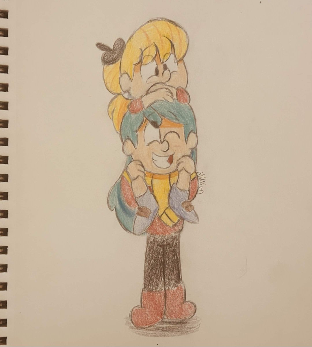 m64fan's tweet photo. Hilda and Karen doodles with a splash of color #Hilda #hildafandom #karenfrostythesnowman https://t.co/T8PVVNKWeo