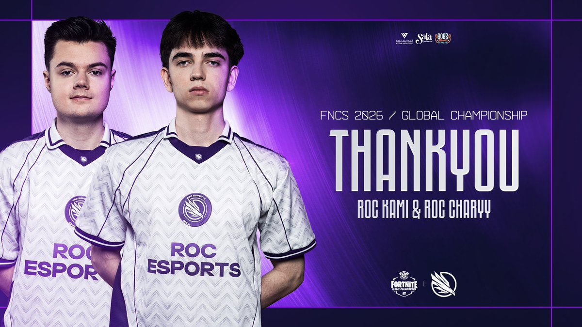esports_ROC's tweet photo. Rough day at the office 😖

Thank you for your efforts @KamiFN1 &amp; @charyy__. Now it’s time to regain and come back prepared for Solo FNCS. 💜

#FlyROC | @FNCompetitive https://t.co/3bdjdYIngE