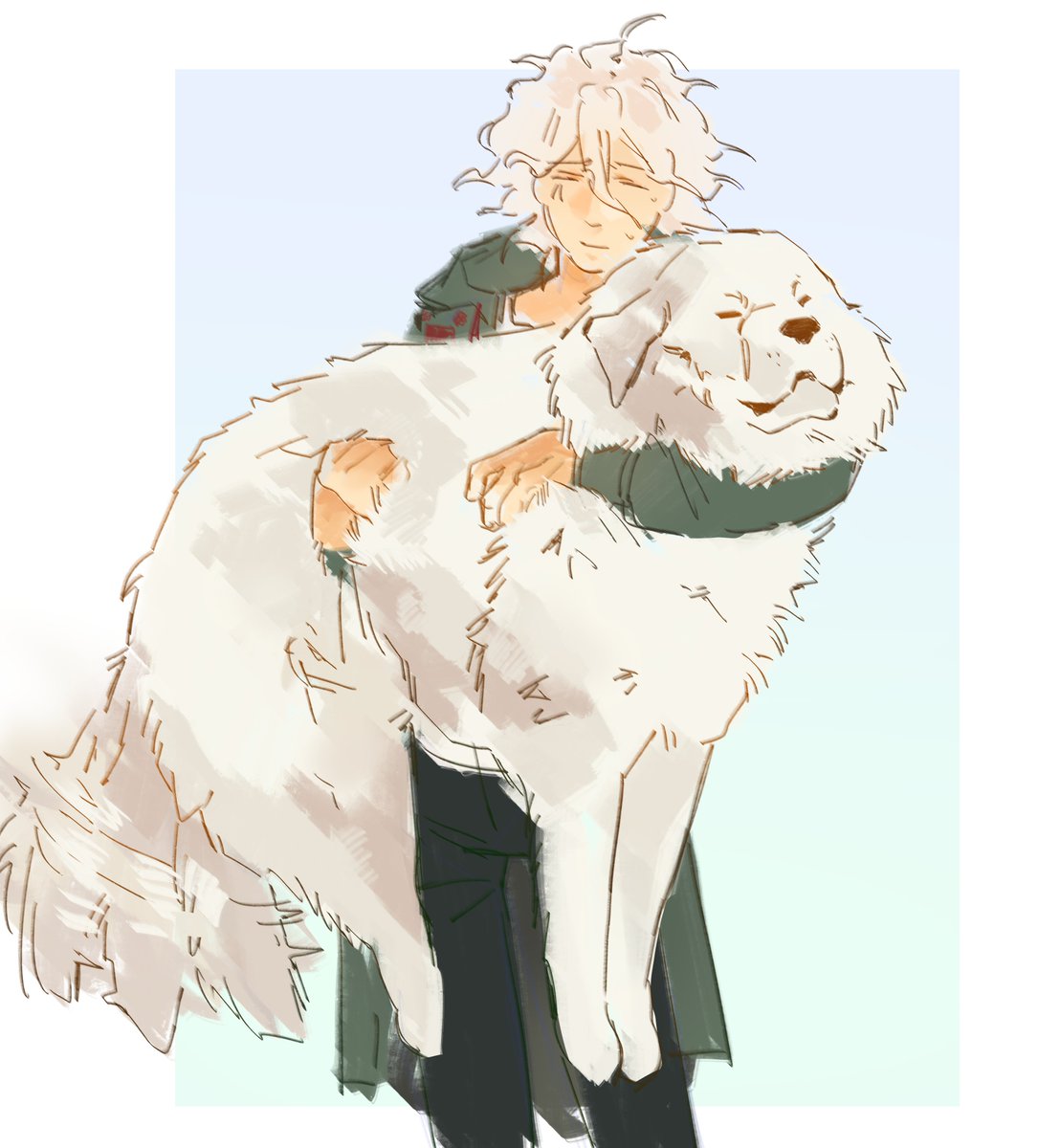 4po_11o's tweet photo. I'm not cleaning this up bc art block slapped me in the face.💔 so I'll just leave this nagito here, ok? ok https://t.co/9UCmRO5Vue