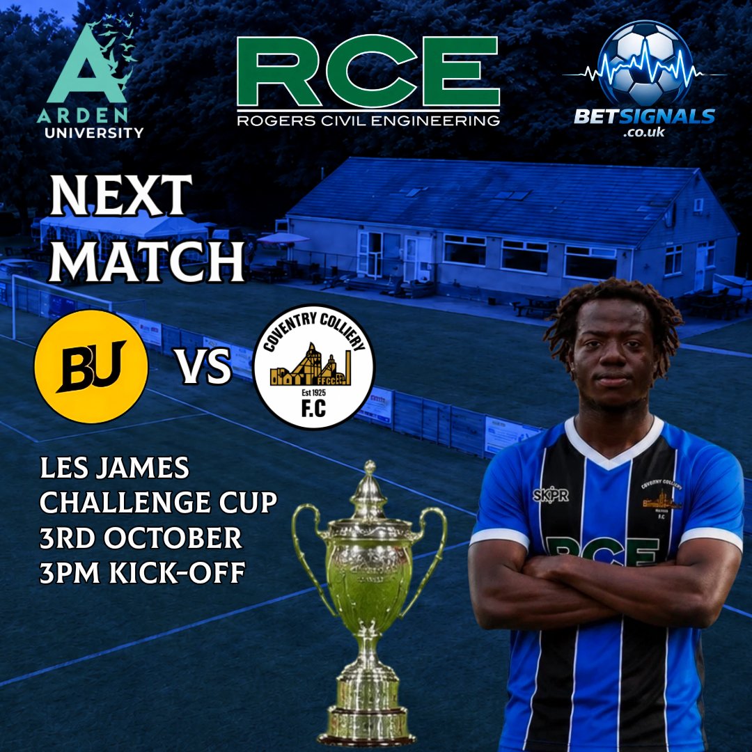 CollieryFc's tweet photo. NEXT MATCH: Up next for the Colliery is our of TWO away trips to Birmingham United in the month of October. First is the Les James Challenge Cup encounter as we look to continue building our momentum.
#UpTheColliery #CoventryColliery π΅β«οΈ https://t.co/20mbABT1Ta
