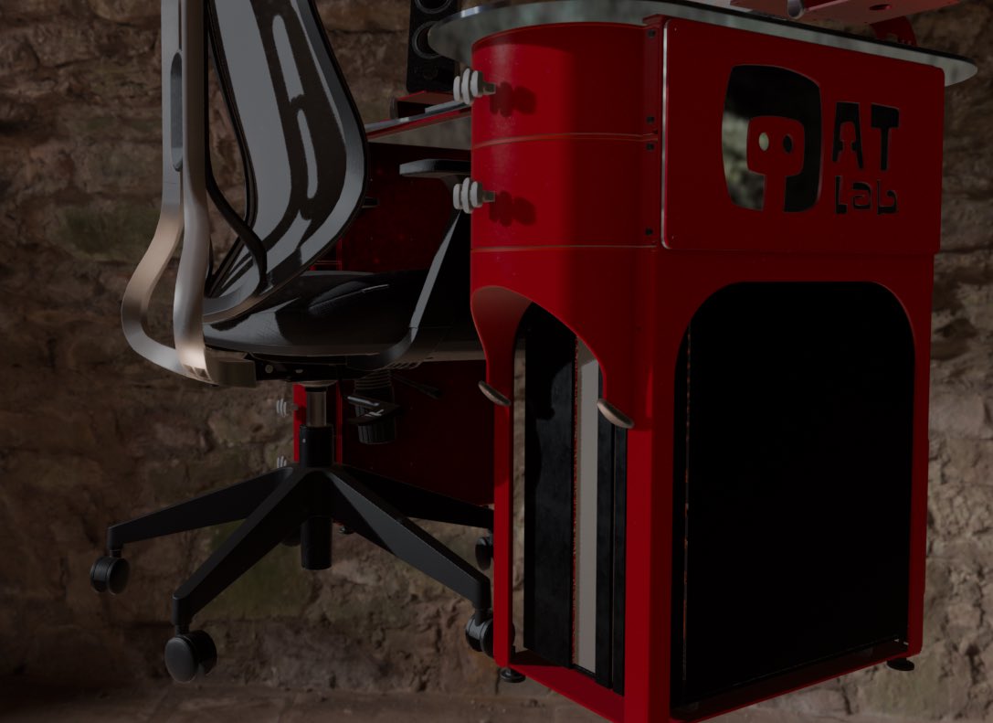 OATMTB's tweet photo. Desk design is finished, as always everything I make ends up being a weird vampiric art deco kinda bs love it https://t.co/9S4RNx7dGL
