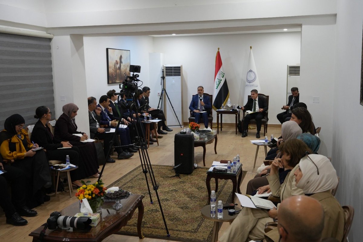 iffp2022's tweet photo. On 26 September 2026, the Iraqi Foundation for Foreign Policy held a political salon titled “Iraq after September: Full Sovereignty or Caught in the Crossfire of Pressures?”, featuring EU Ambassador to Iraq Klemens Semtner and a broad diplomatic and political audience. https://t.co/I8TT65Ykuj