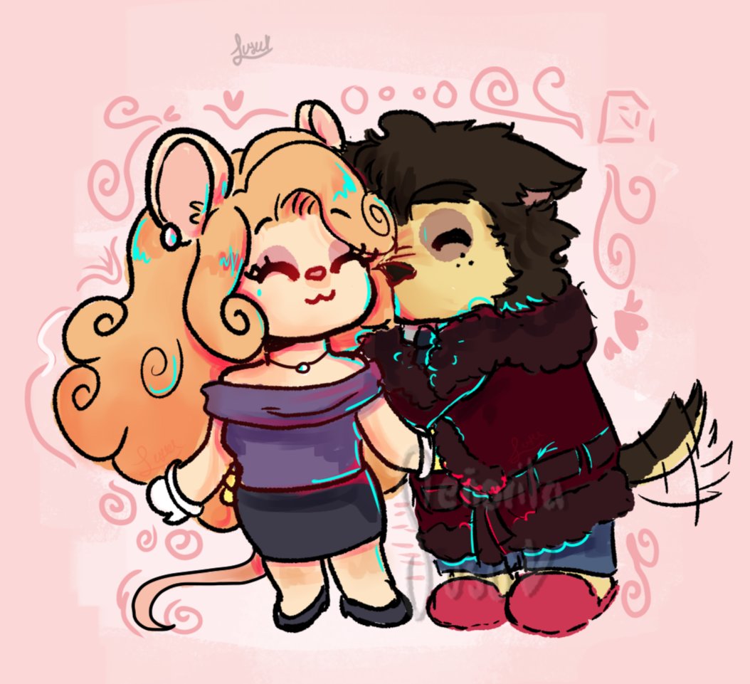 DubHeather's tweet photo. Chibis in love, I kinda love this Couples of a MOTM next gen I did with compabooni
#motm #fanchild #commissions https://t.co/QiwfVsiunC