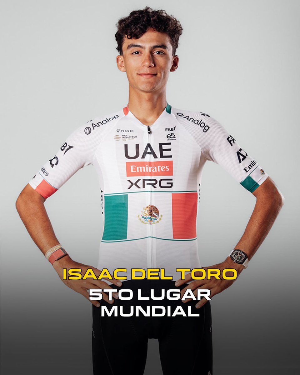Agustin_TorresD's tweet photo. Isaac del Toro volvió a poner el nombre de México entre los mejores del mundo. 👏🇲🇽

Su quinto lugar en el Mundial de Ciclismo demuestra que el talento, la disciplina y la determinación no tienen límites. ¡Un orgullo mexicano, enhorabuena! https://t.co/IytFoJoOJp