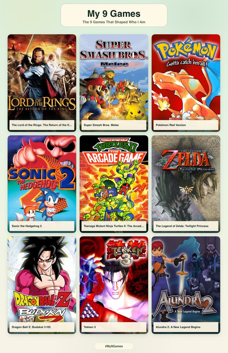Game_In__News's tweet photo. @conkerax Ces 9 jeux ont littéralement forgé le gamer que je suis aujourd’hui.
Et honnêtement… la liste pourrait être bien plus longue 😄 https://t.co/XPWtXbhDuD