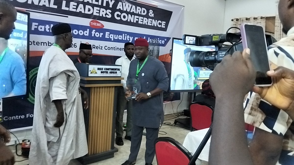 newfoundationng's tweet photo. Fathers4Equality Award. Recognising fathers who believe in gender equality. Congratulations 
@gefcso https://t.co/AEYd4mCyCp