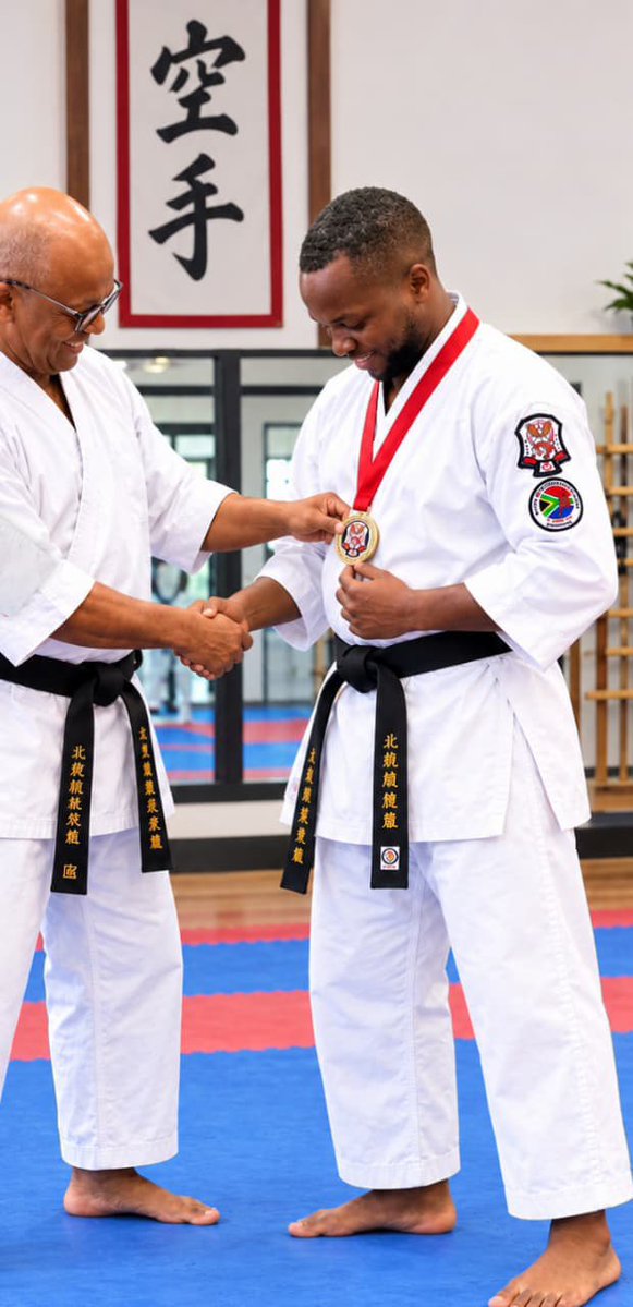 ChegeKihumba's tweet photo. You can nurture champions when you understand the journey—the discipline, sacrifice, setbacks and triumphs.
In Cape Town, South Africa, Shihan Colin Cobe honoured my commitment to nurturing children and teenagers into skilled athletes.
True leadership is lived before it is taught https://t.co/I3IyBY7N2n
