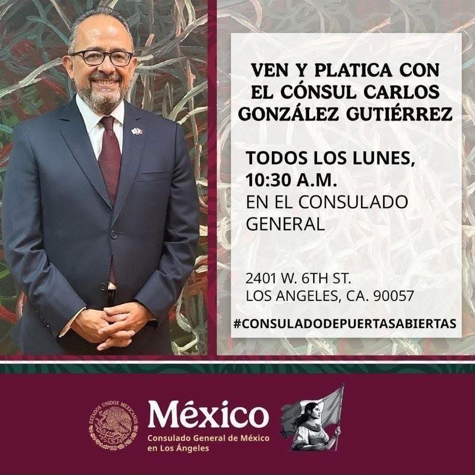 carlos_glezgtez's tweet photo. Este lunes 28 de septiembre volvemos a abrir nuestro espacio de diálogo directo con la comunidad: preguntas, inquietudes y conversación en un mismo lugar.

⏰ 10:30 A.M.

▶️ Transmisión en vivo por Facebook y YouTube
 #ConsuladoDePuertasAbiertas https://t.co/9V6vpez5wR