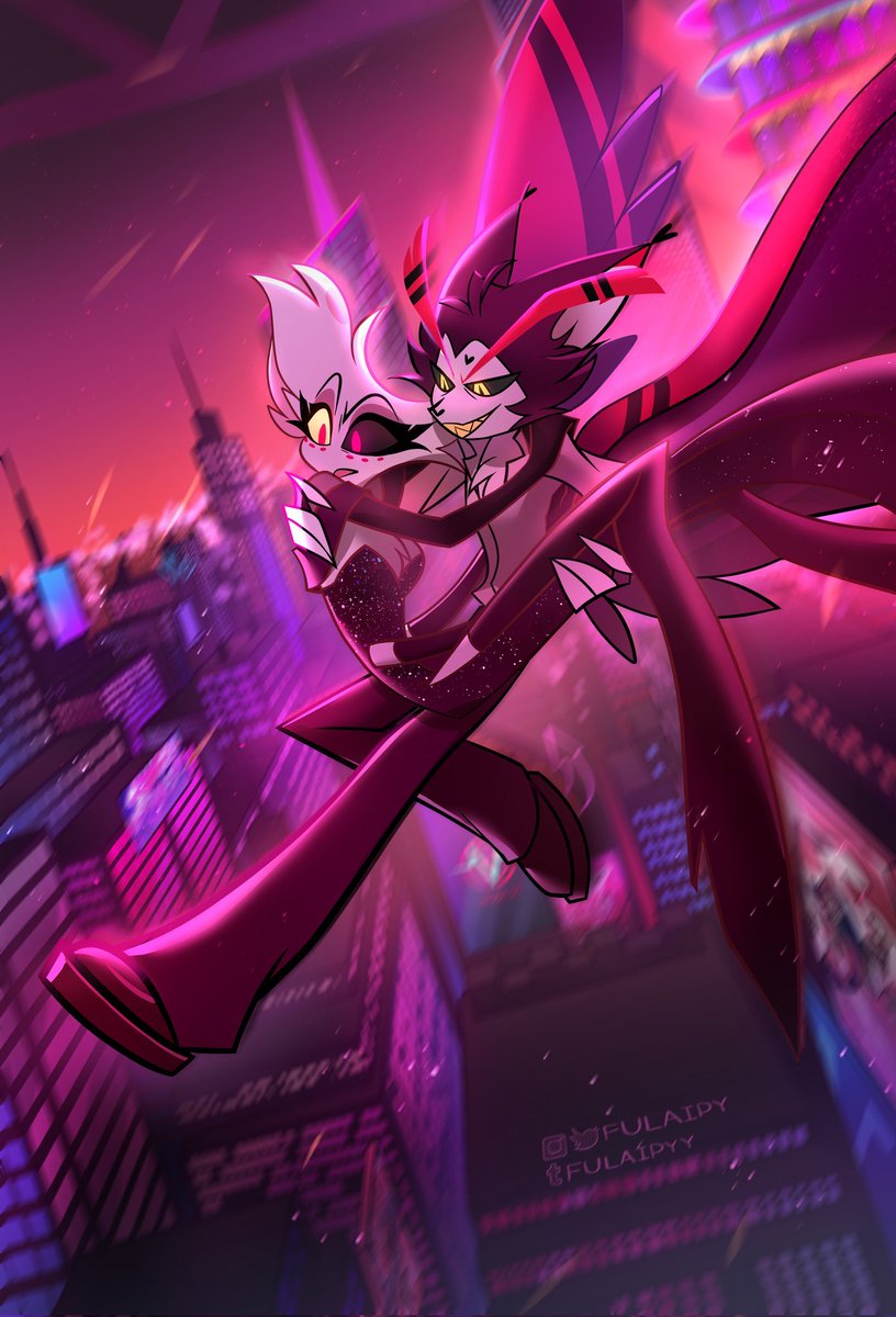 AngelDust499006's tweet photo. ✨ Two chaotic souls, one unforgettable moment.

( Art credit by @fulaipy )
. 
.
.
#hazbinhotel #hazbinhotelfanarts #huskerdust #Angeldust #hazbinOCart #ArtistOnTwitter #Itsnotmyartwork https://t.co/TZ31RyNMJM
