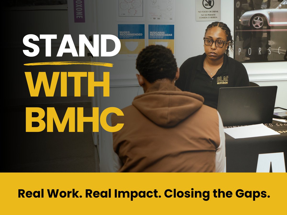 The_BMHC's tweet photo. Healthcare providers deliver care. Behavioral health organizations provide treatment. Community organizations offer resources. BMHC helps connect people to all of them.

Stand with BMHC. Help us connect the dots and close the gaps. https://t.co/dWfIIpJQyd https://t.co/OiqlGyJRR7