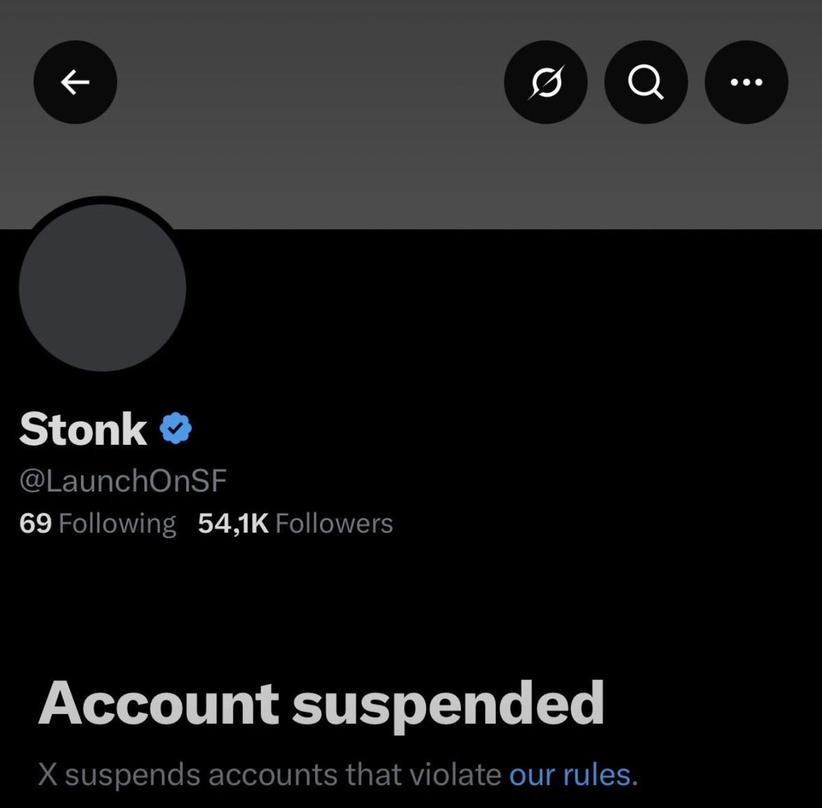 spitecoin's tweet photo. WTF @LaunchOnSF, the official X account for Solana launchpad StonkFun, got suspended today for violating platform rules. But $STONK doesn't care—the token keeps pumping anyway! 🚀 Stonk Project’s Official X Account Suspended Amid Token Resilience.
Right before the suspension, they shared updates on holder rewards and hitting a massive milestone of 2.5M users.