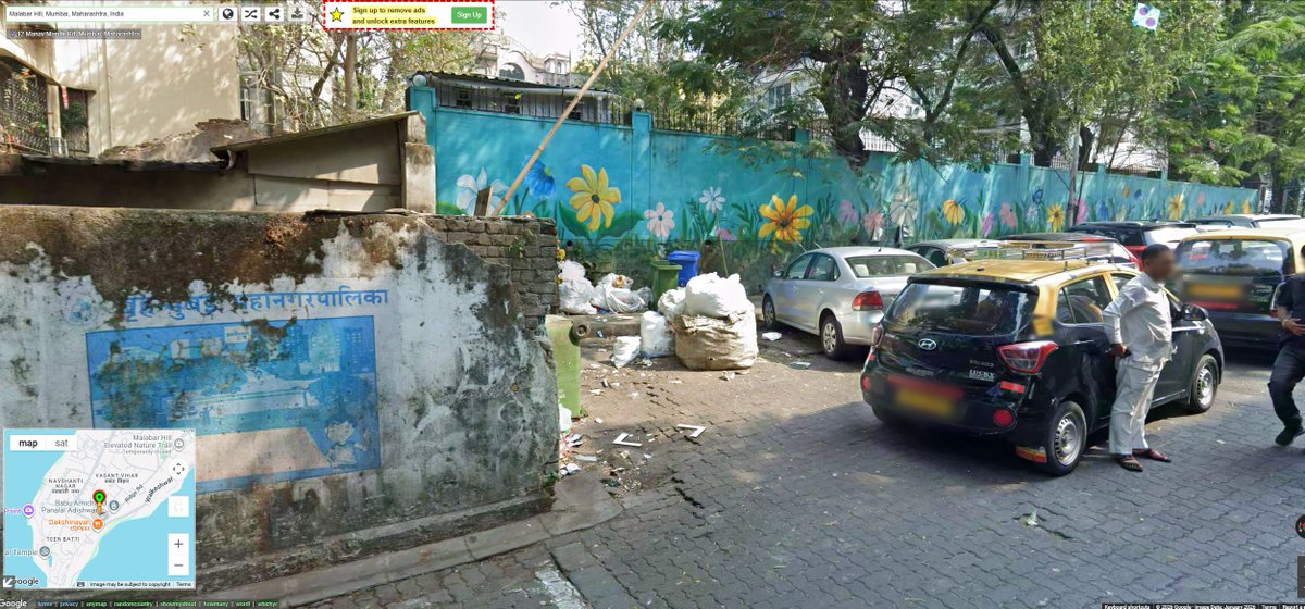 snoreishere's tweet photo. @GtillanthkA @kevevs1908 @Flat6Banger @EndWokeness one of the richest roads in the richest city in india (according to google): https://t.co/dVwVywD6LJ