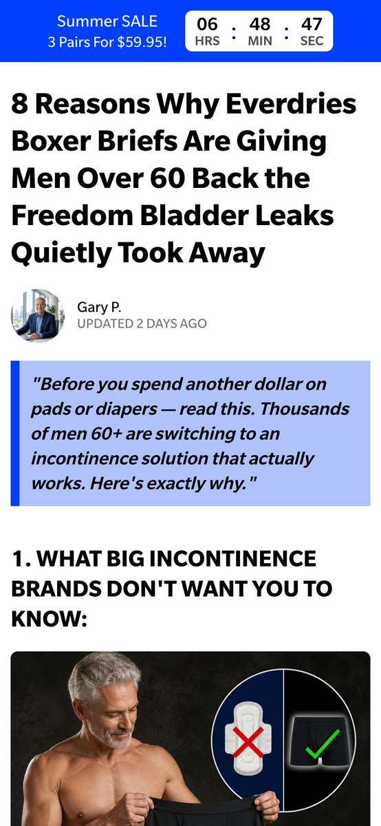 vilobatirkedis's tweet photo. Listicles are still printing

- Work socks https://t.co/HornefolIV
- Leakproof underwear https://t.co/H8Ms6hlgQC
- Sleep earplugs https://t.co/72IOEYz8pT
- Orthopedic shoes https://t.co/yZcx8LdqbT

Headlines call out the avatar

Then the reasons go after whatever that person uses today

- Socks you have to go fishing for inside your boots
- A foam plug lost in the sheets at 4am
- Pads that were really made for women

Write down what your buyer uses right now and where it lets him down, and make that reason 1