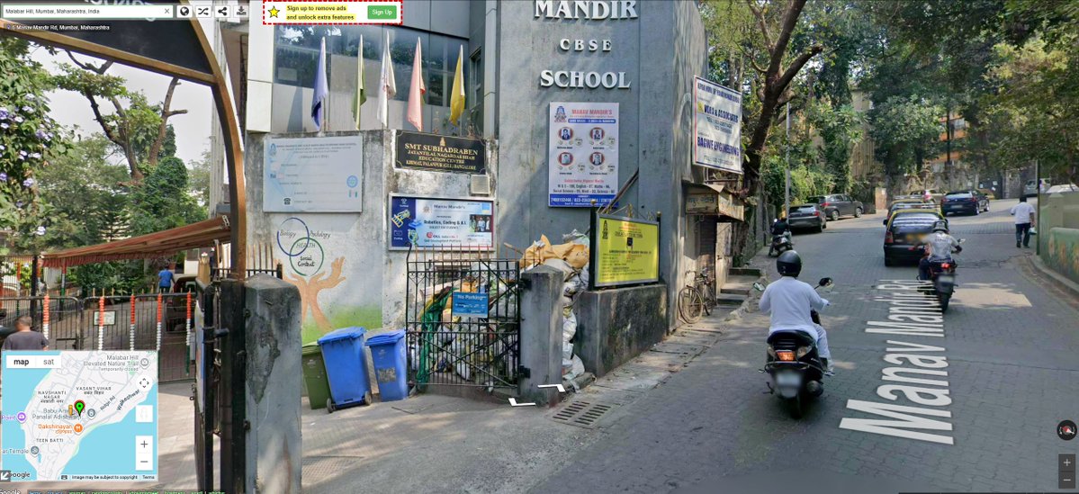 snoreishere's tweet photo. @GtillanthkA @kevevs1908 @Flat6Banger @EndWokeness one of the richest roads in the richest city in india (according to google): https://t.co/dVwVywD6LJ