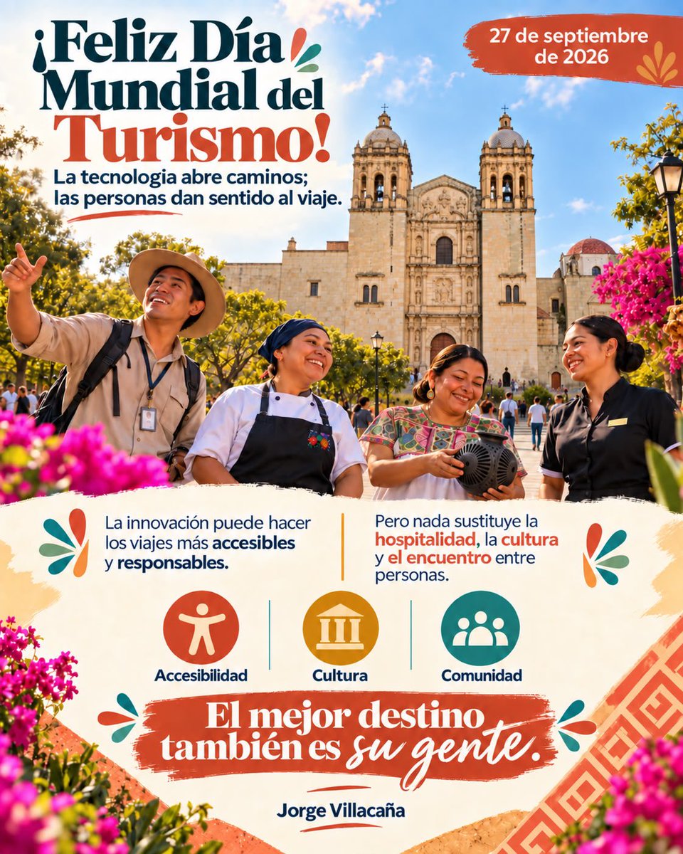 JorgeVillacana's tweet photo. Hoy, Día Mundial del Turismo, un reconocimiento a hoteles, restaurantes, guías, taxis, mercados y oficios que reciben al visitante.

Ustedes son el rostro de esta ciudad. Gracias por el trabajo que pocos ven y todos sentimos.

Merecen una capital segura, limpia y con orgullo. https://t.co/ijZ4PVVV40