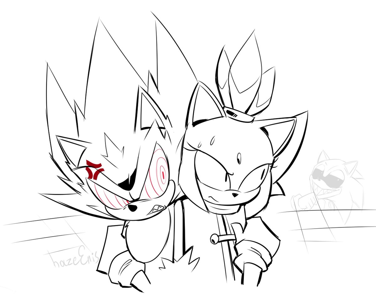 Shuu41747944's tweet photo. When my bro came and said blaze/fleetway super sonic ship, this what came to my mind https://t.co/eDj6XHQiqu