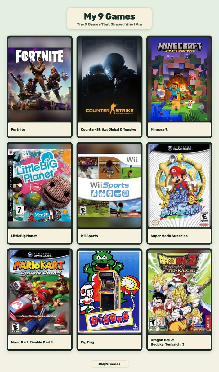 _jabreeflor's tweet photo. A little tough to narrow down, really thinking about the games that reached me across my whole life of playing games and these are the big ones https://t.co/2Q3WUJsQIv