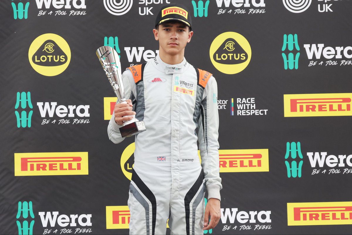 JHRdevelopments's tweet photo. That’s a wrap!

A strong weekend for JHR at Silverstone, with Lewis taking P2 and both Lewis and Haarni securing rookie podiums! 

A special shoutout to Haarni for his first-ever rookie podium!

Onto the next! https://t.co/1brZGmVLp2
