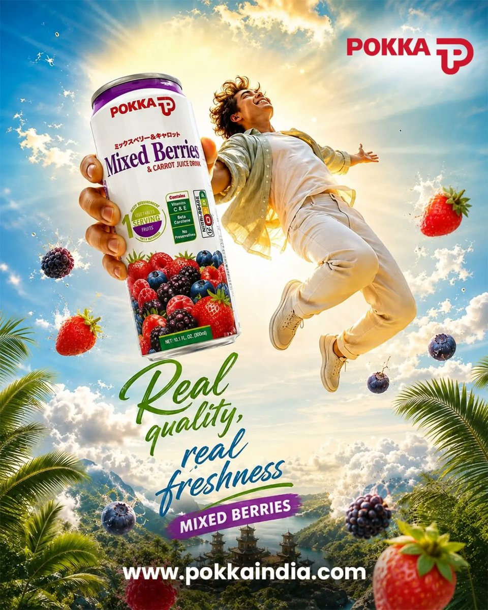 ElbaByrdbn's tweet photo. Treat yourself to the rich, fruity taste of POKKA Mixed Berries &amp; Carrot Juice Drink. Real quality. Real freshness. Real POKKA. https://t.co/vVH3NiYh7w
