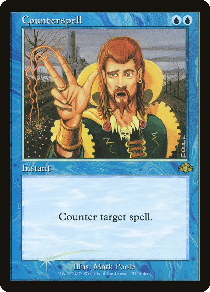 MTGdailyoff's tweet photo. Counterspell
🖌️ Illustrated by Mark Poole

#mtg #magicthegathering #mtgcommunity https://t.co/V43aziRGZB