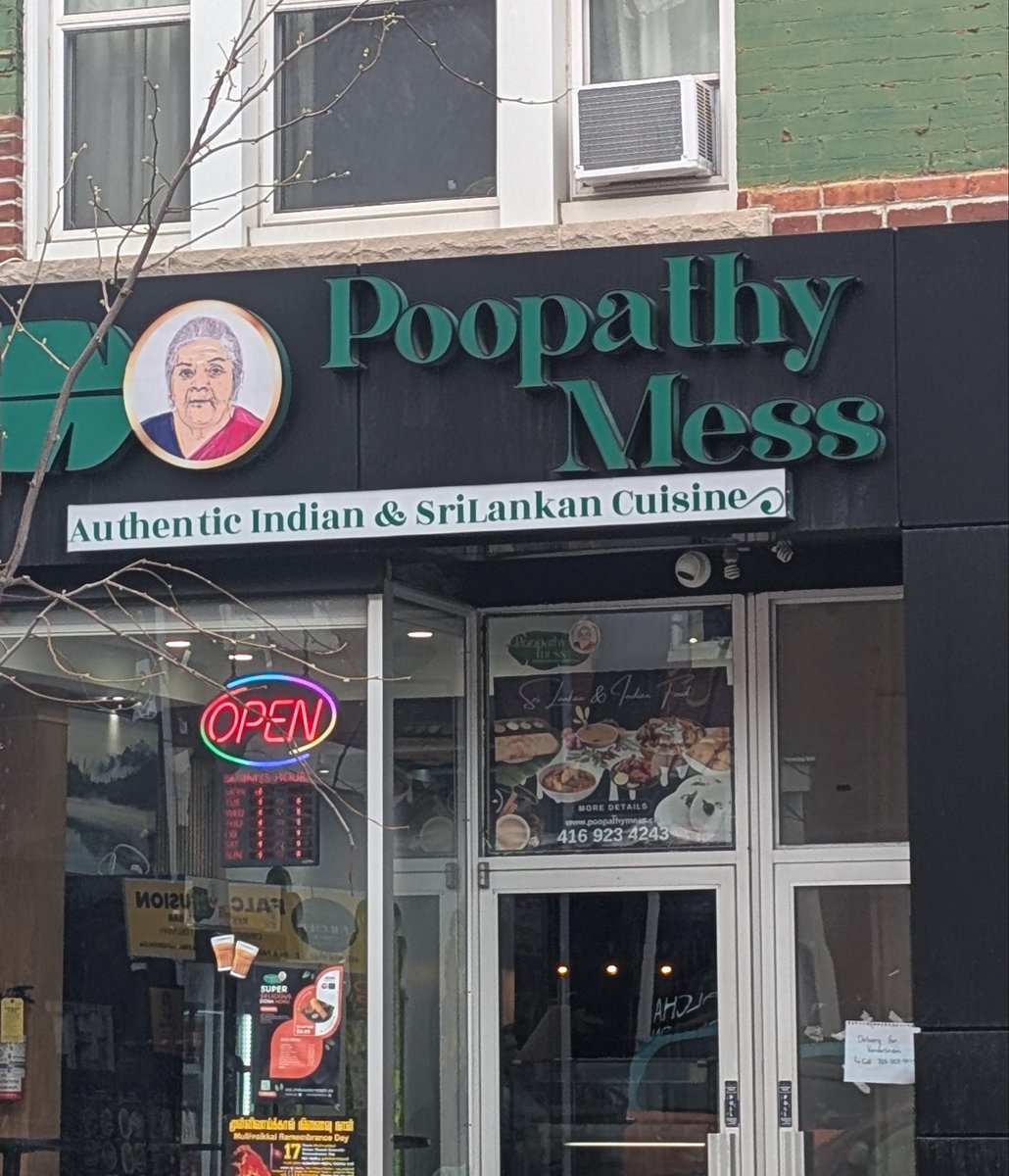 Slatzism's tweet photo. reminded of the fact there is an indian restaurant in Toronto that’s literally called Poopathy Mess https://t.co/2Wllf1dMDb