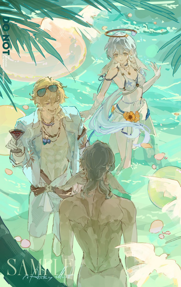 anky_illust's tweet photo. 🌊🍹🎶

#HonkailStarRail #RobinSummeretto #AventurineWaveflair #Sunday https://t.co/2FHddl1d8X