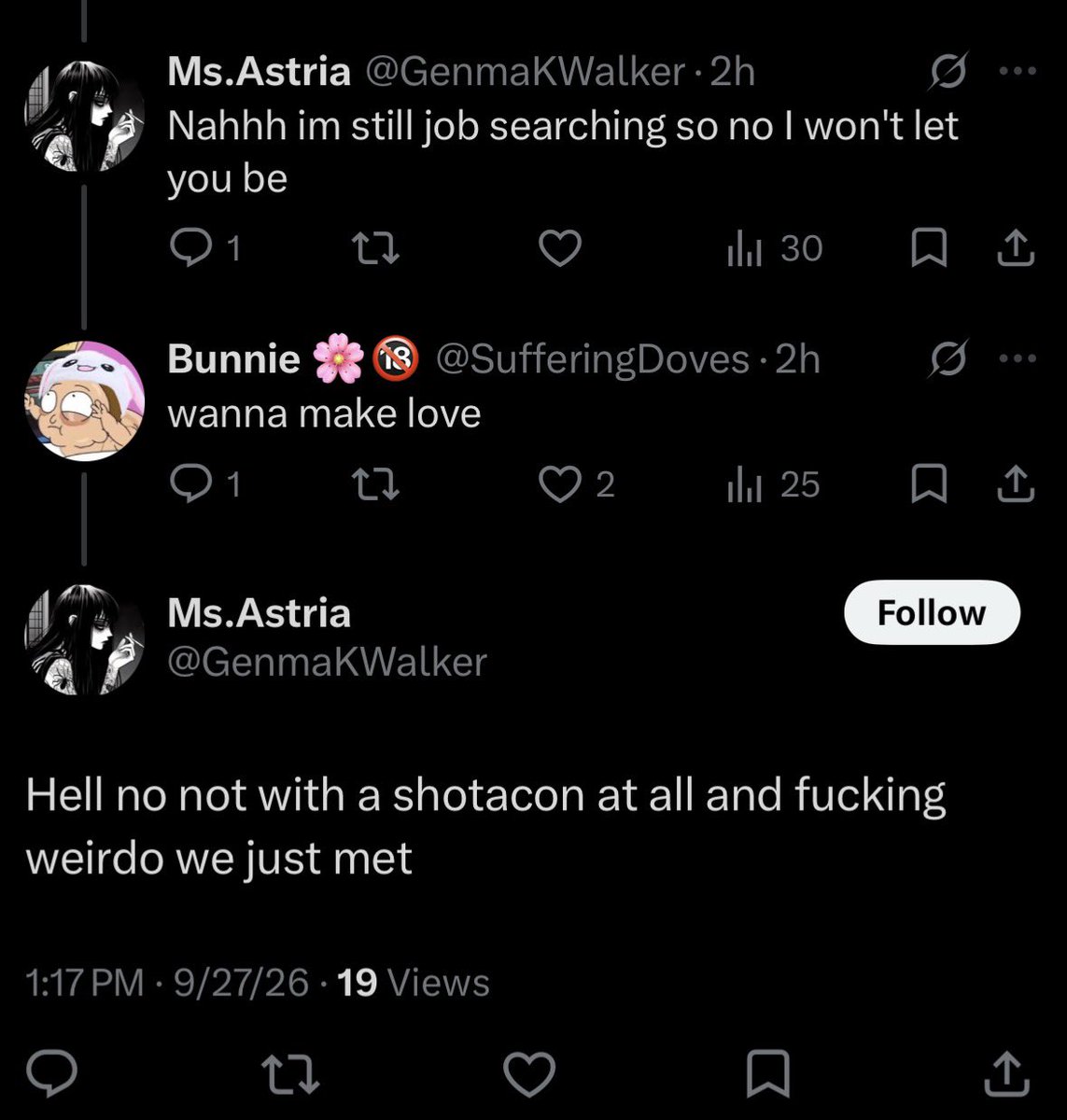 SufferingDoves's tweet photo. i like sexually harassing antis https://t.co/zn8knqUgMf