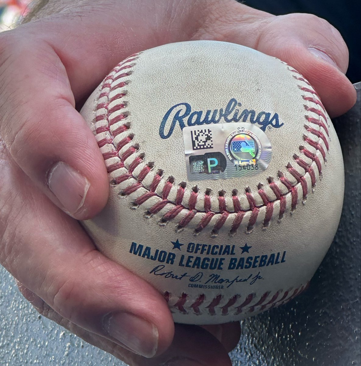 thehazelmae's tweet photo. Possibly George Springer’s final hit as a #BlueJays 

#authenticated https://t.co/hdPG7DuPbn