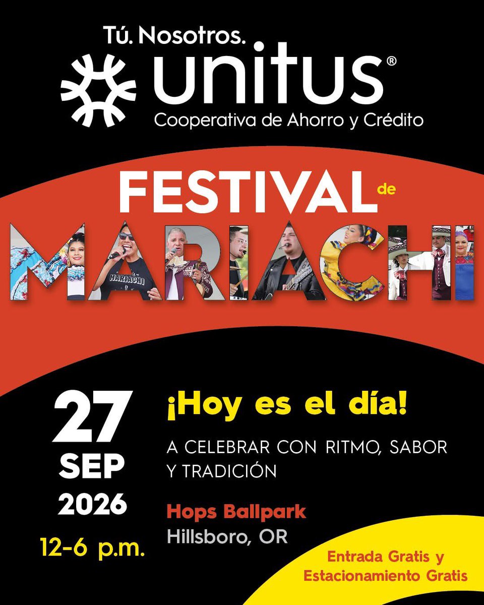 ConsulMexPot's tweet photo. 🎶 El Festival del Mariachi @UnitusCCU! 

Hoy, 27 de septiembre! 🎺🪊 https://t.co/zGmOeDFrJf
