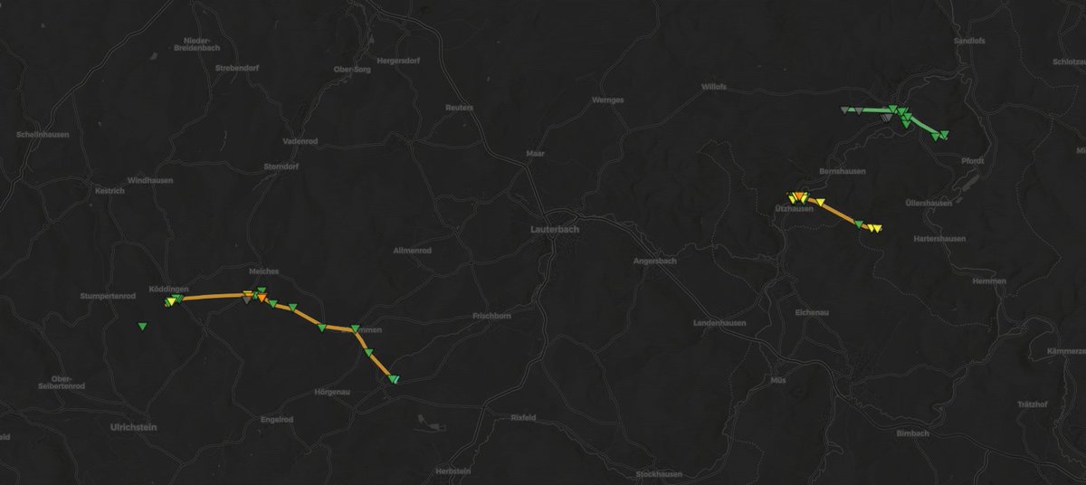 GerWeather's tweet photo. It's been a month since a historic severe weather outbreak impacted central Germany. Our dataviewer has proven to be very useful in surveying the complex damage patterns. Many tornadoes were fast moving, accompanied by damaging winds, or occured in close proximity to each other. https://t.co/kSVri21BW9