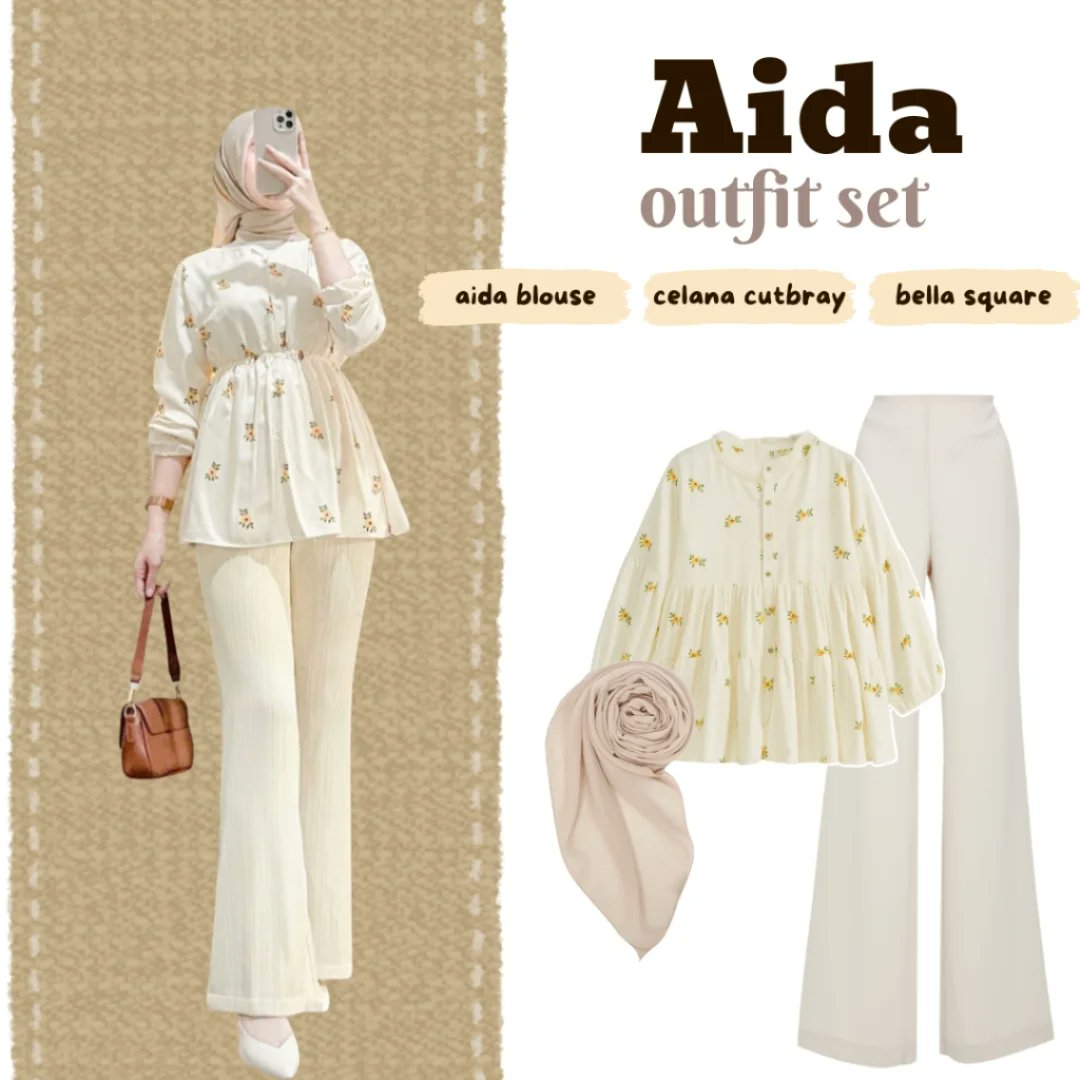 JasonTurneuiyu's tweet photo. Trendy hijab OOTD: Aida patterned blouse, flared pants, and Bella square hijab. https://t.co/1XtuJnAglJ