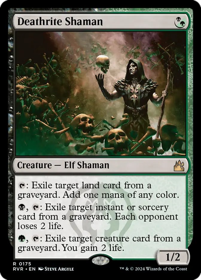 MTGdailyoff's tweet photo. Deathrite Shaman
🖌️ Illustrated by Steve Argyle

#mtg #magicthegathering #mtgcommunity https://t.co/tbnjlEG7MN