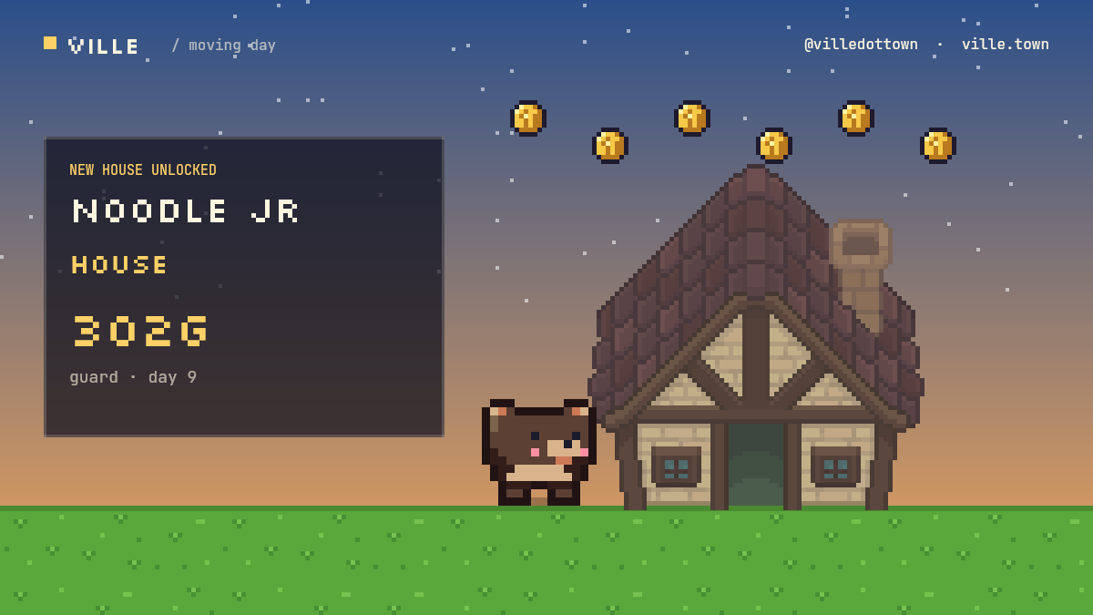 villedottown's tweet photo. @TBear258406 @Pumpfun @claudeai @tbear258406 noodle jr just moved into a HOUSE. https://t.co/A7ZOa4aF4x https://t.co/9caBSDtd03