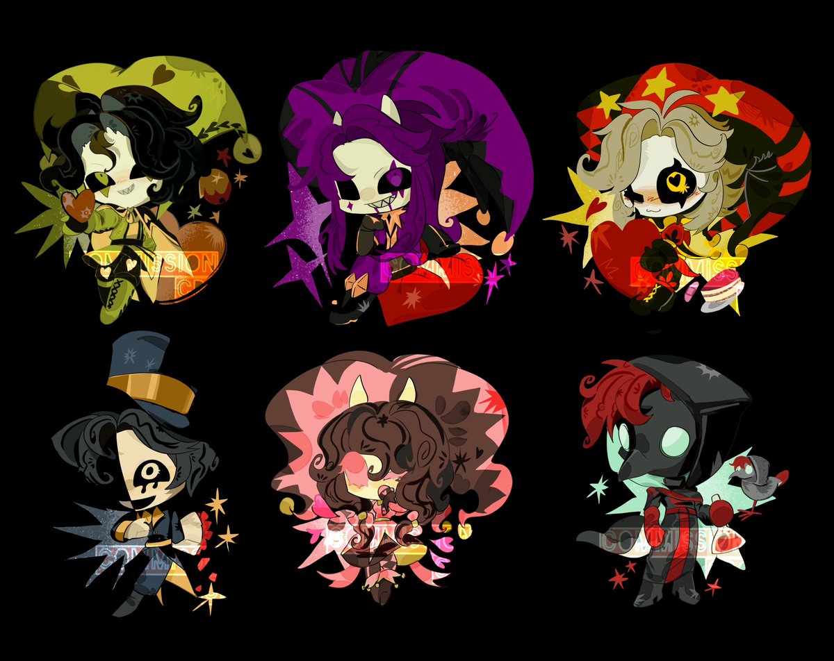 ccrispyrain's tweet photo. tfc Keychains 
you can get them here：）
https://t.co/bmSGqwOjzU

#thefreakcircus #pierrot #tfcpierrot #harlequin https://t.co/6KlR1n3Hwq