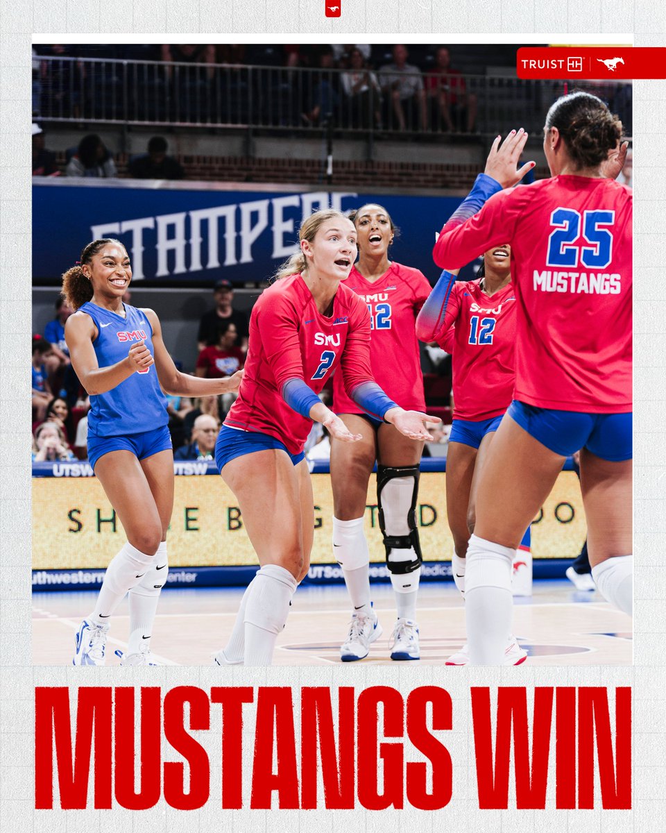 SMUVolleyball's tweet photo. Sunday dub! 

@Truist https://t.co/tkt5wUltE8