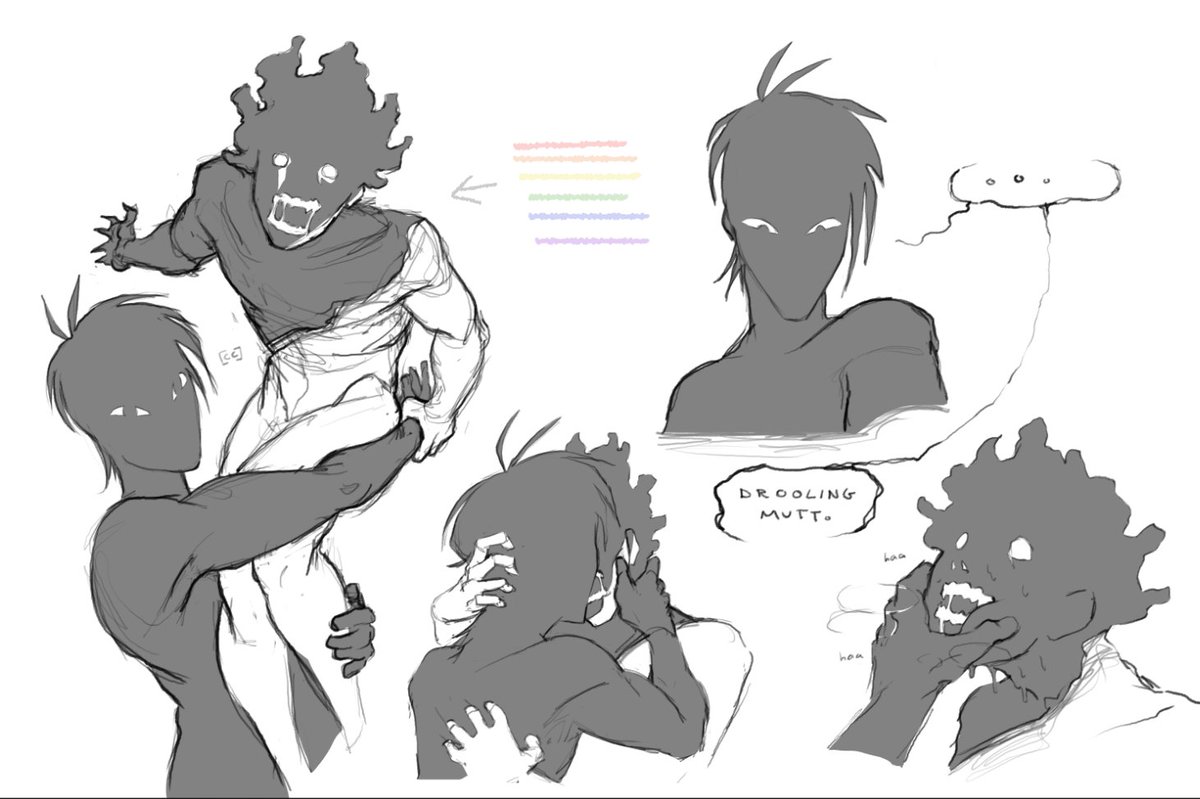 convCurr's tweet photo. #isns #isaness Happy 2k to the cryptid couple here's them making out https://t.co/oXkIk5KHHI