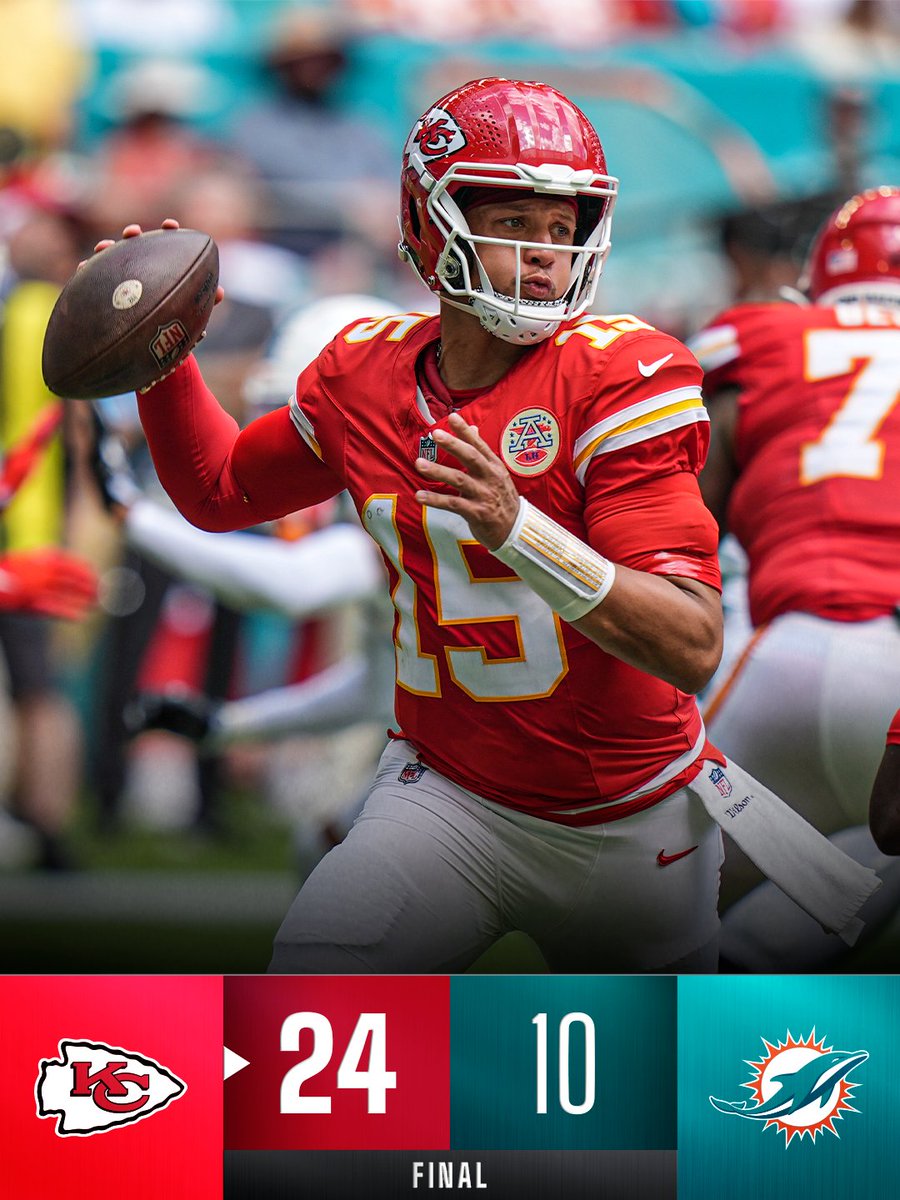 NFL's tweet photo. FINAL: @Chiefs secure the road win! https://t.co/J0Lr84iNqf
