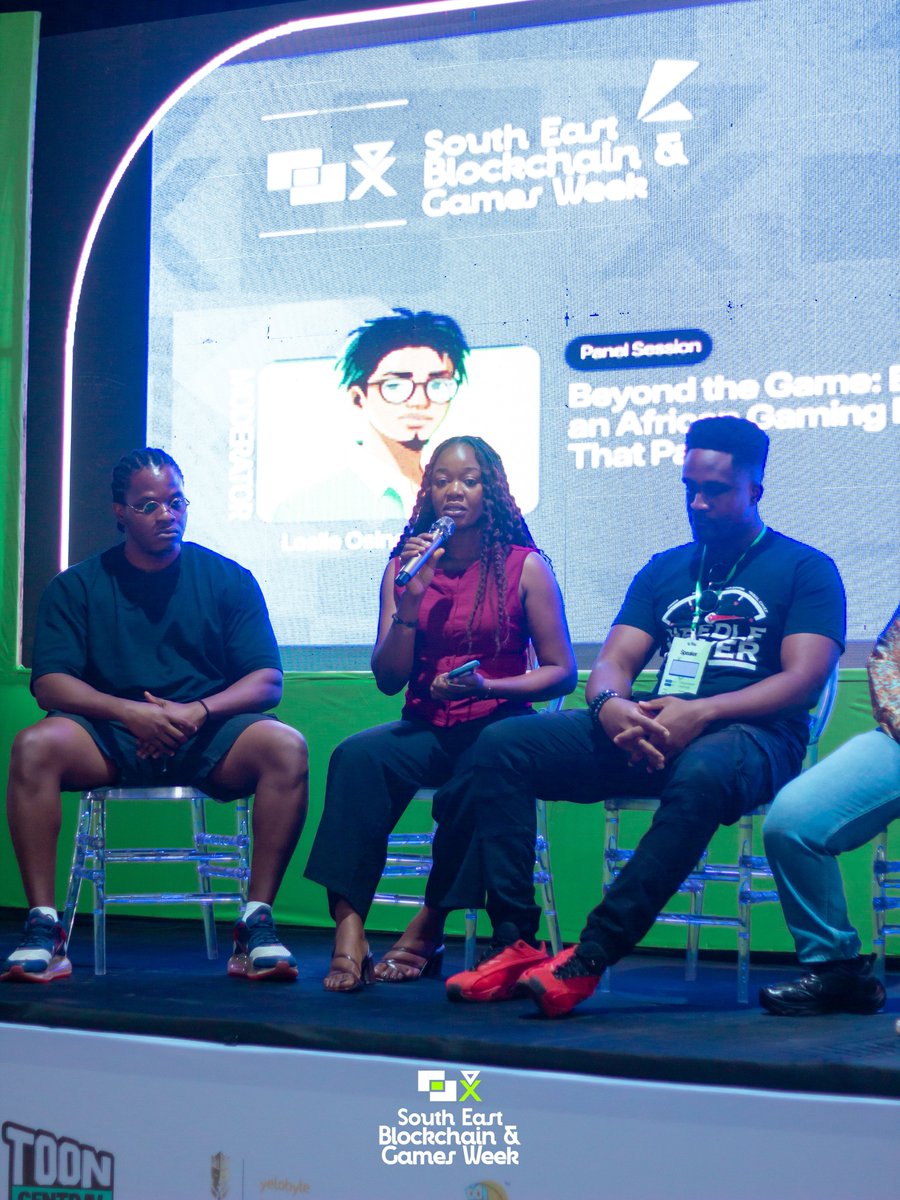 SEBchainGamesWK's tweet photo. Tales from #SEBGW2026

Our 1st panel of the day featured seasoned OGs in the Gaming industry - @EbukaGideon_ @Sparda @Elvis__E @Joy__Okoye &amp; @leosam24

They all made one point from different angles: gaming in Africa can pay, if it's built like an economy, not a hobby

Raw truths! https://t.co/HaND2uymhi