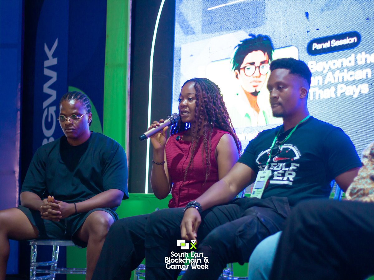 SEBchainGamesWK's tweet photo. Tales from #SEBGW2026

Our 1st panel of the day featured seasoned OGs in the Gaming industry - @EbukaGideon_ @Sparda @Elvis__E @Joy__Okoye &amp; @leosam24

They all made one point from different angles: gaming in Africa can pay, if it's built like an economy, not a hobby

Raw truths! https://t.co/HaND2uymhi