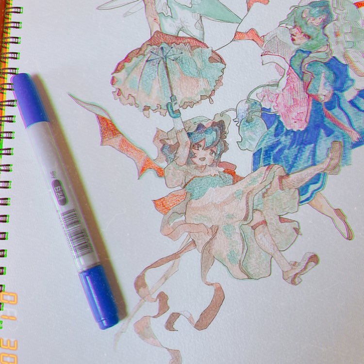 Bonkazuki_ART's tweet photo. たしか5年以上前の写真だけど、
こんな絵も描いてたんだな、 https://t.co/Vdjh7sIHyQ