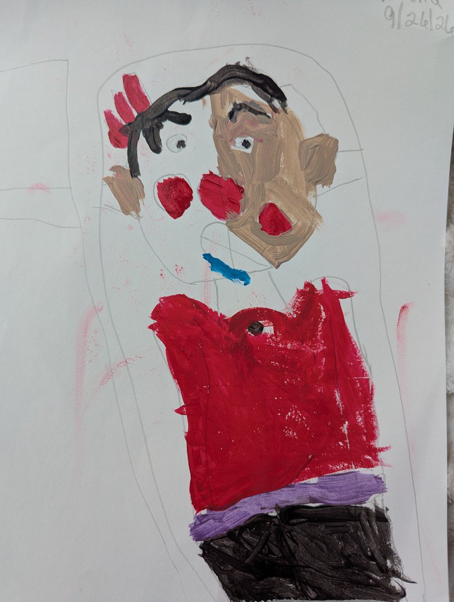 6lilypad9's tweet photo. My 6 year old painted @ItsChatterbox for me 💜 https://t.co/WWyvHC9Plm