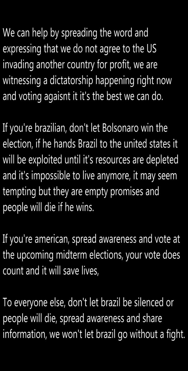 Berspring's tweet photo. There are people whose voice are being suppressed right now and people lives are at risk, please spread awareness and put effort where it will count.

My friends from latin america will suffer and die if we stay silent, please share and don't let their voice die. https://t.co/oIkOZYke5W